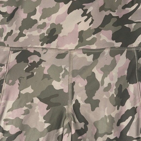 Athleta women Camouflage Leggings - Green and Tan - Picture 4 of 4